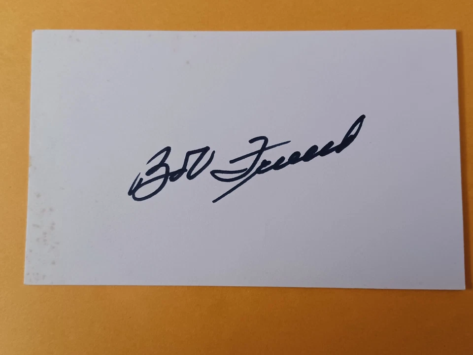 Bob Friend (d. 2019) Signed Index Card - Pirates, Yankees, Mets - Image 1 of 1