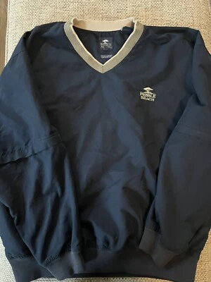 Chaqueta Pullover De Colección Polar Golf Resistente al Viento Lluvia Mangas con Cremallera PARA HOMBRES (M) Azul Foto 1 de 4