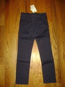 NWT HUDSON GIRLS SLIM STRAIGHT PANTS size 7 REG BLUE COTTON STUNNING - Picture 1 of 5