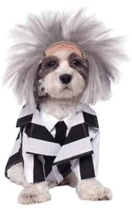 Beetlejuice Movie Ghost Striped Suit Halloween Pet Dog Costume Outfit Sz. XL - Picture 1 of 7