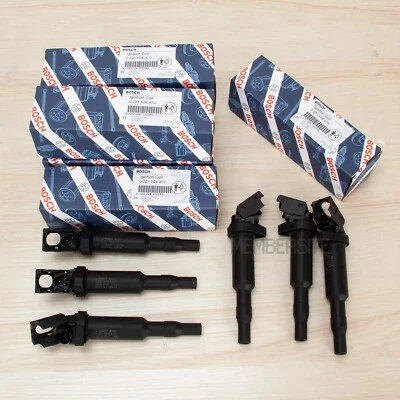 6X Ignition Coils 0221504470 For Bosch BMW E46 E60 E85 E90 535i 325i 330 328 525 - Image 1 of 4
