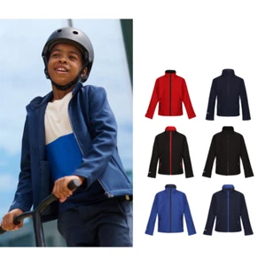Regatta Junior Kids Ablaze softshell Jacket TRA732 - Full Zip Long Sleeves - Picture 1 of 20