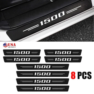 Cubierta adhesiva antiarañazos 8 piezas placa antiarañazos umbral puerta coche para GMC Sierra 1500 Foto 1 de 4