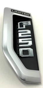 2018 - 2024 Ford F250 Limited Series Front LH Driver Fender Emblem New OEM - Picture 1 of 10