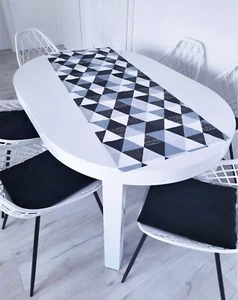 Tischläufer Tischdecke Tischlaeufer 100% Baumwolle gedeckter Tisch in 16 Maßen - Bild 1 von 4