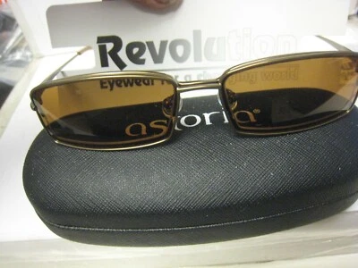 NEW Revolution Eyeglass Frame W/ Magnet sun shade REV494 LMIST 53-17-140 w/case - Image 1 of 4