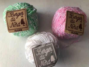 Berger du Nord Yarn ~Flore ~73% Cotton/27% Rayon ~Color choice - Picture 1 of 4