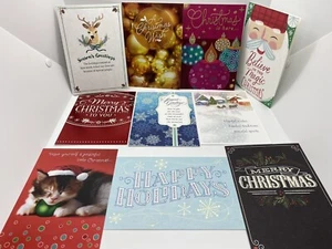 Hallmark Christmas Heartline Holiday Cards - Variety Lot of 10 cards & envelopes - Picture 1 of 2