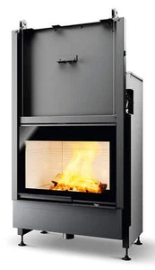 Palazzetti WTX 80F N18 Frontale Kamin IN Holz Luft Natur 17,8 Kw 90x61x171cm - Bild 1 von 4