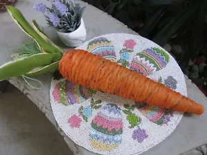 EASTER GIANT Big ORANGE CARROT Large HOME Decor Gardners Eden New 23" - Picture 1 of 4