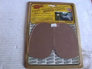 YAMAHA FAZER 600 PAIR REPLACEMENT MIRROR LENSES SMOKE TINTED MOTRAX S0087 - Picture 1 of 2