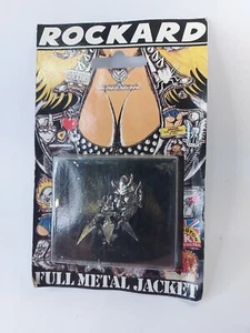 Rockard Heavy DEVIL TRIDENT Pin Badge rare 1993 full Battle Jacket  - Bild 1 von 3