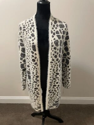 NUEVO Suéter Cárdigan Alfani Para Mujer Moderno Estampado Animal Talla: Pequeño/S Nuevo con Etiquetas Foto 1 de 4