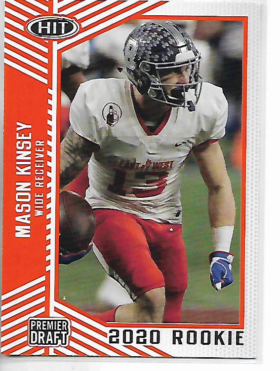2020 Sage Hit Premier Draft Mason Kinsey Orange Parallel Rookie Card #18 - Image 1 of 1