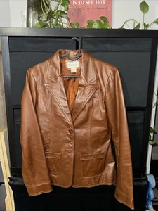 Giacca donna vintage spazzatura nera 100% pelle S piccola RN #58665 - Foto 1 di 2