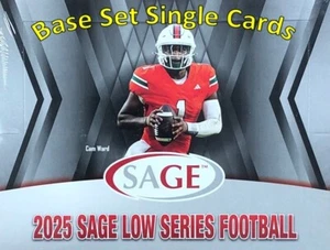 2025 Sage Low Series Football - Base Set Black & Silver - Bild 1 von 2
