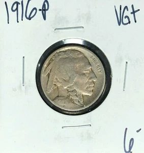 NÍQUEL BÚFALO 1916-P ~ EN MUY BUEN ESTADO+ ~BONITA MONEDA~  - Imagen 1 de 2