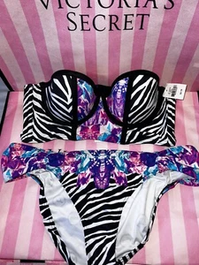 Victorias Secret PINK Swim Suit XS/S Bottoms Exotic Zebra - Picture 1 of 2