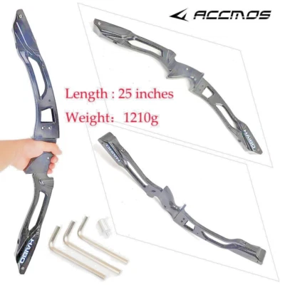 25inch Recurve Bow Riser ILF Universal Interface for Right Hand Outdoor Archery - Image 1 of 4