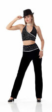 Adult XL Dance Costume Tux Jet Set Jazz Tap Black & Silver