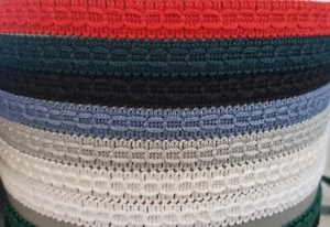 25 METER ROLLE 15 MM DEKORBORTE BAND ZOPF BASTELN POLSTER GIMP KORDEL - Bild 1 von 19