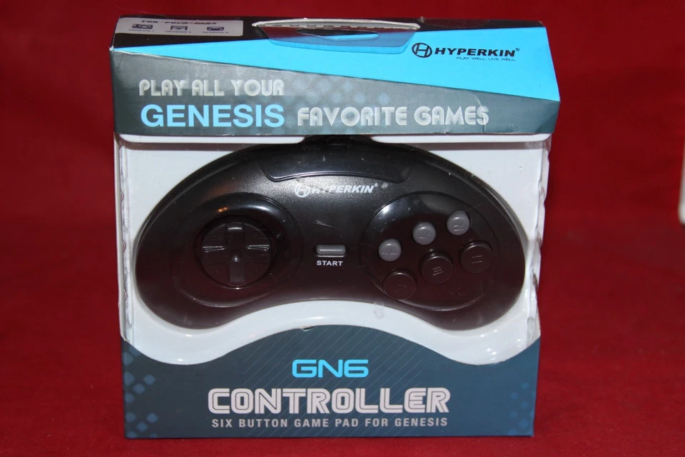 Hyperkin GN6, 6-Button Wired Controller for Sega Genesis (M07016 / 3544PO8) - Image 1 of 4