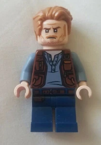 Mini Figure LEGO Jurassic World Fallen Kingdom Owen Grady HTF Near Mint - Picture 1 of 4