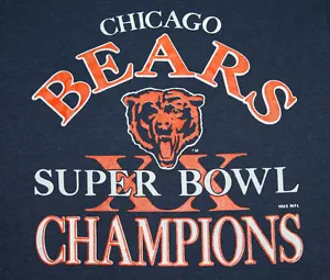 XS * vtg 80s 1985 CHICAGO BEARS super bowl SCREEN STARS t shirt * 68.78 - Picture 1 of 4