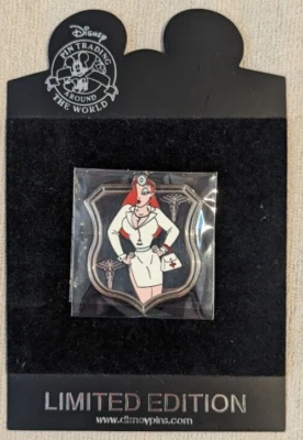 Disney Shopping Jessica Rabbit as Doctor LE 250 Pin Labor Day Series VHTF Foto 1 de 4