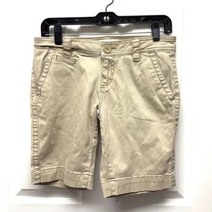 Pantalones Cortos Aeropostal, Bermudas Chinas Tostadas, Talla Junior 5/6 - Imagen 1 de 4