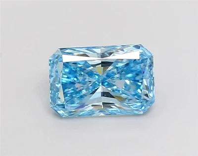 IGI 3.02 Ct Radiant Fancy Vivid Blue Lab Diamond VS2 Ring Stone For Ring Premium - Image 1 of 4