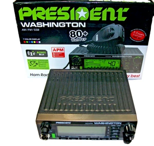 PRESIDENT WASHINGTON NUEVO AM FM SSB 80 PLUS VATIOS - Imagen 1 de 2