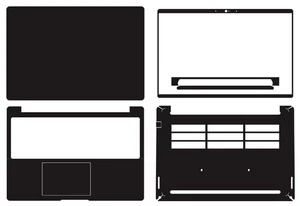 Carbon Vinyl Sticker Skin Cover for Dell Pro Max 16 MC16250 Laptop Decals Guard - Picture 1 of 38