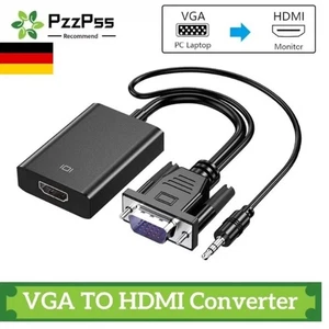 VGA Auf HDMI Adapter Mit Audiokabel VGA Zu HDMI Für PC, Laptop - Bild 1 von 6