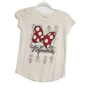 Camiseta Disney Minnie Mouse Talla L Niñas Gráfica S Blanca Mezcla Algodón - Imagen 1 de 8