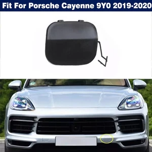 Left Front Bumper Trailer Tow Eye Hook Cover Cap For Porsche Cayenne 2019-2020 - Picture 1 of 8