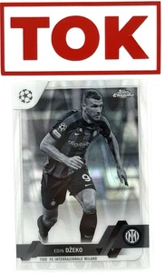 EDIN DZEKO Topps cromo 22-23 refractor de ondas de rayos blanco y negro MILANO - Imagen 1 de 2