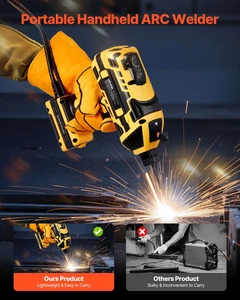Portable Handheld Welding Machine, 20-140A Portable ARC Welder with 5-Level Curr - Picture 1 of 10