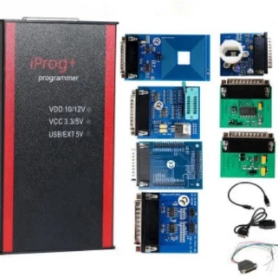 Iprog Pro Full V89 with 7 Adapters Support Eeprom IMMO/KM/Radio Reset Dashboard - Image 1 of 4