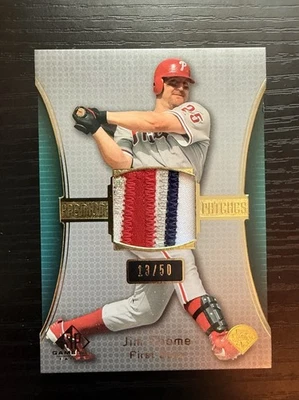 2004 Upper Deck SP Game Used Jim Thome Amazing 4 Colors Phillies Patch #/50 - Image 1 of 2