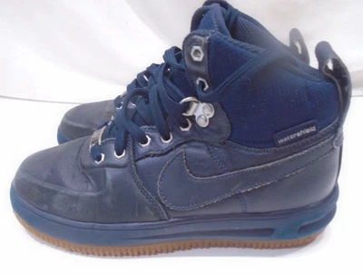 Nike Lunar Force 1 Zapatilla Bota Azul Oscuro Estilo 706803-401 Talla 4.5 Y Foto 1 de 4