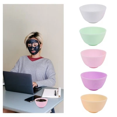  Ciotole per miscelazione in silicone durevole da 5 pezzi Ciotole per preparare - Immagine 1 di 4