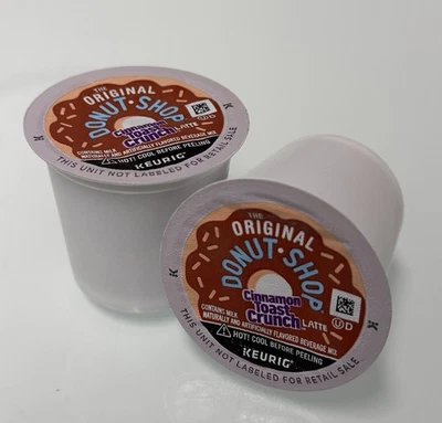 THE ORIGINAL DONUT SHOP Donut Shop Cinnamon Toast Crunch Latte K-cups. 100 Pods. Bulk