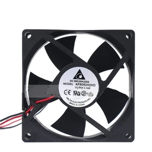 Delta AFB AFB0824HHD High Speed Cooling Fan 41 CFM 24V DC 80 x 80 x 20 mm - Afbeelding 1 van 2