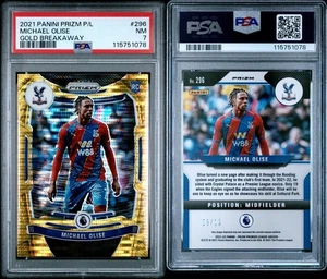 2021/22 Panini Prizm Premier Michael Olise /10 RC Gold PSA 7 FC Bayern München - Bild 1 von 1