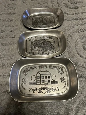 Bless This House Bread Tray and Trivet Set by Wilton Armetale  - Image 1 of 4