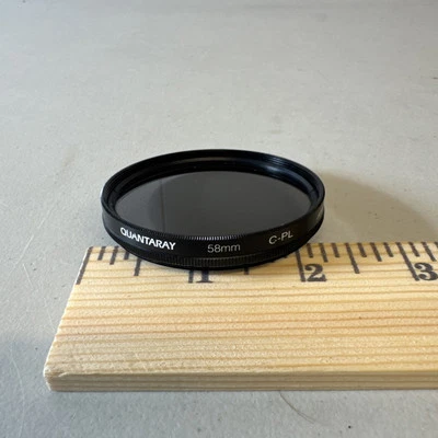 Quantaray 58mm Circular C-PL Filter Film & Digital Retail MC UV multi coated DMC - Image 1 of 4