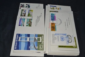 GB first day covers 1965 to 1970 period x 41 different & mainly typed address - Picture 1 of 8