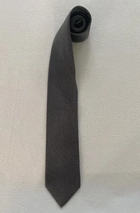 Brioni Men’s Necktie 100% Silk Jacquard Black Check Luxury Italian Hand Made - Picture 1 of 6