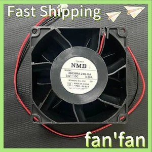 1PCS NEW NMB 08038RA-24Q-GA 8038 DC24V 0.80A 8CM 2-Wire Inverter Cooling Fan - Picture 1 of 1